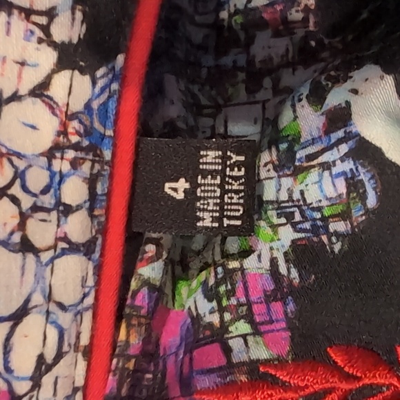 Au Noir Navy Blue Button Front Shirt Short Sleeve - Picture 8 of 11